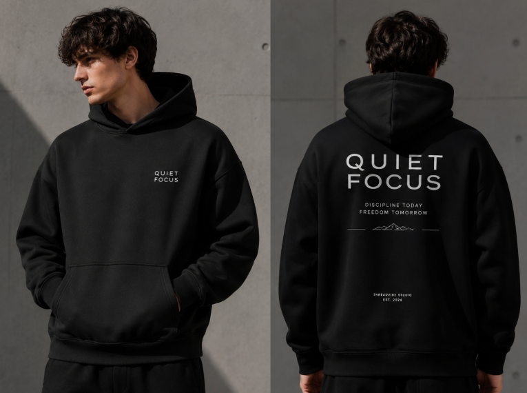 “Quiet Focus” Oversized Hoodie